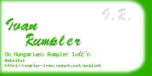 ivan rumpler business card